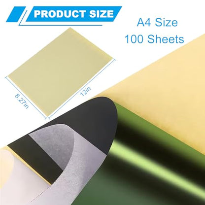 Emalla Tattoo Transfer Paper 200 Sheets, Thermal Stencil Paper for Tattooing A4 Professional Tracing with Crisp Transfer 4 Layer Stencil Paper 8.27" x 12" Tattoo Supplies for Studios & Beginners - size: 200pcs