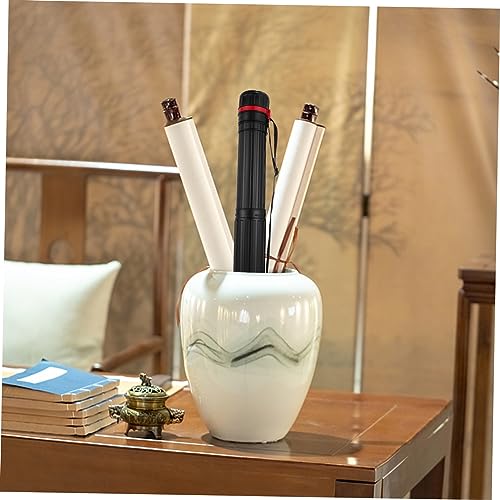 NUOBESTY Thickened Telescoping Poster Tube with Shoulder Strap Expandable Artwork Carrying Case for Drawings Blueprints and Documents Secure Spiral Seal Storage Tube