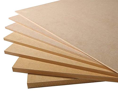 Custom Size 1/4'' (6mm) X 12'' X 24'' MDF Board (1 Piece)