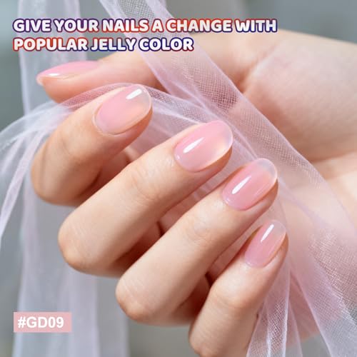 JODSONE 36Pcs Gel Nail Polish Kit with U V Light Crystal Transparent Classic Color 4 Functional Gel for All Seasons - color: 32COLOOR-KIT