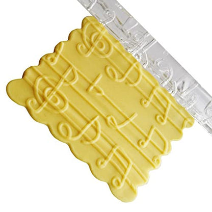 Rengue Acrylic Rolling Pin with 28 Patterns, Compliant Material, Comfortable Grip, 16 X 1 Cm, Lightweight for Dough and Pastry Acrylic Rolling Pin with 28 Patterns, Nan Kitchen (#2) - size: 51015 notes