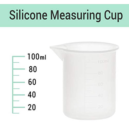 Gartful 250ml & 100ml Silicone Measuring Cups, Silicone Mixing Cups for Epoxy, Resin Arts, Glue, Jewelry Casting Molds, Acrylic Paint Pouring, Cup Making, Waxing, Crafts, Nonstick Reusable, Set of 6 - size: Large-250ml*2+100ml*4