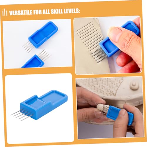 NUOBESTY 2pcs Clay Needle Tool for Pottery Pottery Tool Set Scoring Clay Detailing Modeling Needle Set