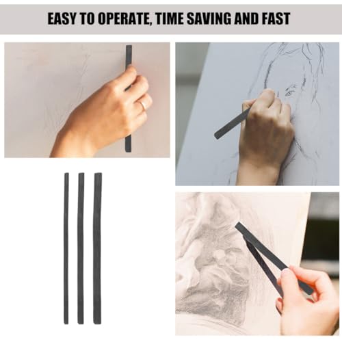 Baluue 25pcs Willow Charcoal Sticks and Compressed Drawing Charcoal for Painting, Hobbyist and Student Sketching Pencils, 5-7mm Natural Wood for Fine Art Shading