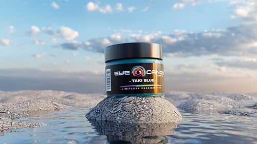 Eye Candy Taki Blue Resin Pigment Paste – Highly Pigmented Epoxy Color, 2 oz, Solid Non-Metallic, Mixable for Custom Shades - color: Taki Blue