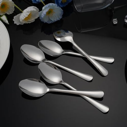 36 PCS Teaspoons Set - Windsor Stainless Steel Tea Spoons 5.9 Inch with Dishwasher Safe Small Spoons,Metal Dessert Spoon,Dinner Spoon Silverware for Home,Kitchen or Restaurant - size: 36-piece Tea Spoon
