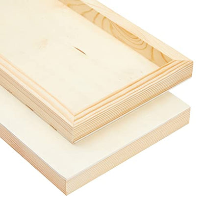 Bright Creations Unfinished Wood Panels for Panel Painting & Blank Canvas - Cradle Boards for Porch Sign Blanks - Long Wood Boards for Crafts & Wall Decor - 6 x 23 x 0.84 in, Pack of 4