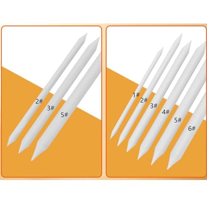 3/6PCS Artist Blending Stump and Tortillion Art Blender Set Sandpaper Pencil Sharpener for Student Sketching Drawing Sketching Paper Eraser - color: Sketch Pencil Sandbo
