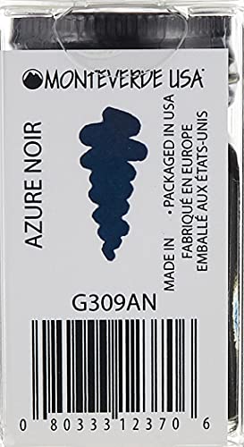 Monteverde USA Noir Ink Collection Gift Set – 10 Shades of Black Fountain Pen Inks, 30ml Bottles, Bold & Mysterious - color: Noir