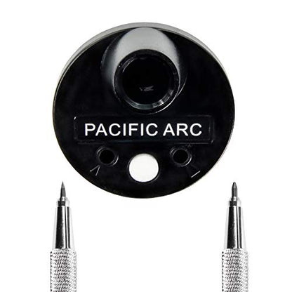Pacific Arc Hand Held Rotary Lead Pointer with Sharp and Blunt Settings and Lead Cleaner, Blue