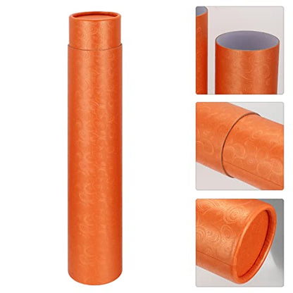 ULTNICE Pull-out Poster Tube Cardboard Tubes Staples Mailing Case Jumbo Kraft Tubes Fishing Rod Case Shipping Tubes Paint Containers Drawings Storage Case Specialty Paper To Stretch Crafts