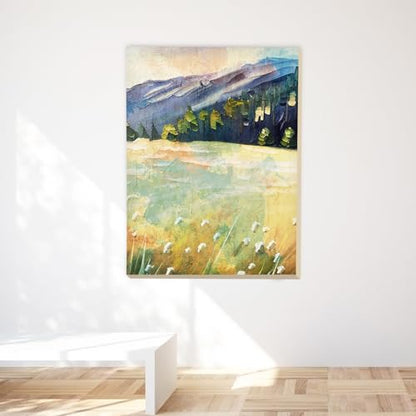 Falling in Art 2 Pack Unfinished Wooden Canvas Panels, 30x40 Gallery Birch Wood Panels Kit, 1 1/2" Deep Art Cradle Boards for Acrylic Painting, Pouring and Burning - size: 30*40 2 Pack