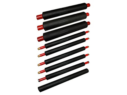 Rubber Roller Set of 9 (PPE Rollers) for Ryobi 3302 3304H 3300CR Itek 3985 32RK