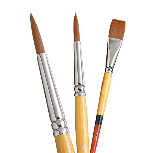 Princeton Snap! PAB96522 9650SET-2 Snap Brush, Round 6 4 Stroke 34", Multicolor