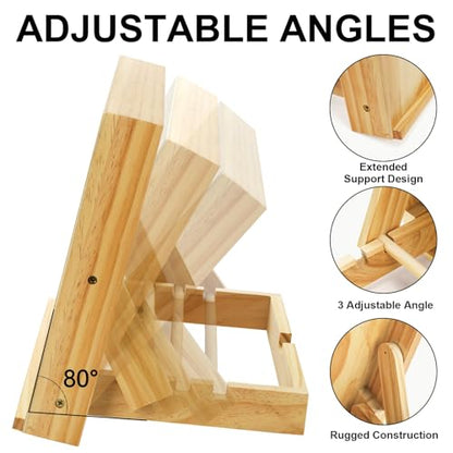 DEAYOU 2 Pack Tabletop Easel for Painting, Adjustable Angle Wooden Art Easel Stand, Portable Drawing and Sketching Board for Canvas, Book, Artwork, Drafting, Student, Artist, Beginner, 13.8"x11.4"