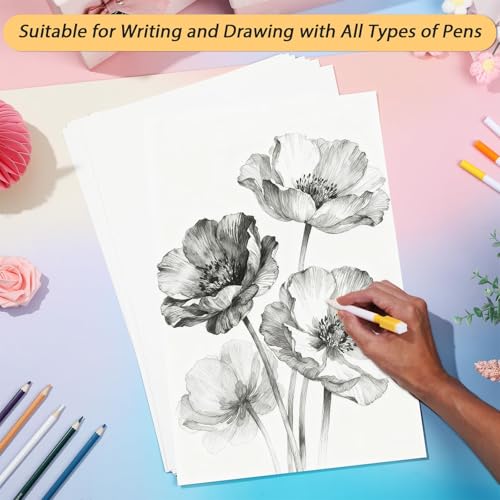 gisgfim 50 Sheets Bristol Paper Smooth 11×14 inches 100lb/270g Artist Paper for Adults and Students Markers Pen and Ink - size: 11×14