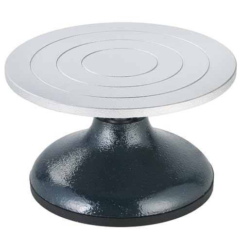 MAOPINER 7 inch Diameter Sculpting Wheel | Heavy Duty Turntable Pottery Sculpting Wheel | All Cast Iron Metal Construction Joint with Ball Bearings (7 inch) - size: 7 inch