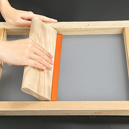 Caydo 6 Pieces 3 Size Wood Silk Screen Printing Frame with Mesh for Screen Printing, 10 x 14 Inch, 8 x 12 Inch, 6 x 10 Inch
