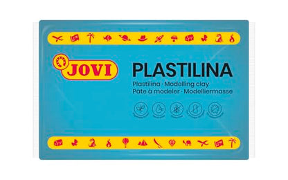 Jovi - Non-Hardening Pre-Sculpt Clay, 4 Blue Bars, 0.77 lb Each | Professional Arts and Crafts Non-Toxic and Gluten Free plasticine - color: Light Blue