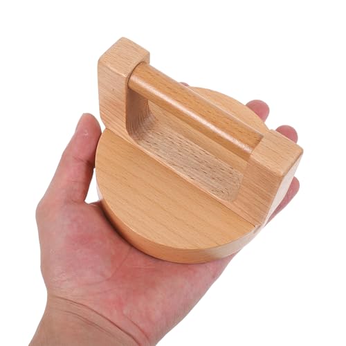 Block Printing Baren: Wooden Hand Press Tool - Craft Burnisher for Linocut Screen Printing - Hand Press Tool for Scrapbooking Art Classroom Supplies