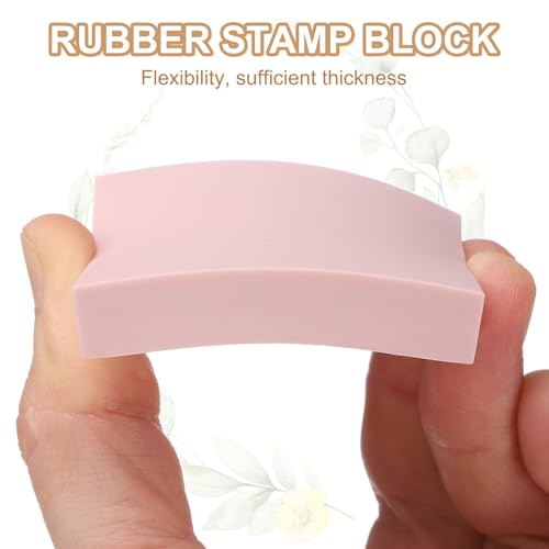 PATIKIL 4Pcs 2X2" Rubber Carving Blocks, Soft Linoleum Art Carving Block Square Crafts Stamp Making for Printmaking Stamps Carving Supplies, Pink - color: Pink