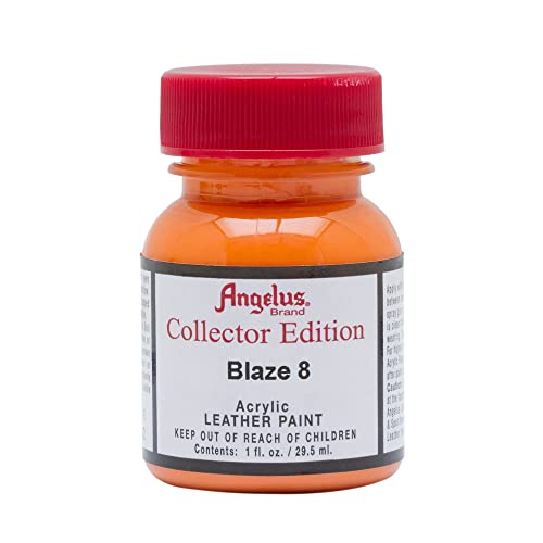 Angelus Collector Leather Paint 1 oz Blaze 8 - color: Blaze 8