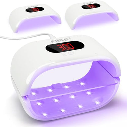 KISREL UV Light for Resin, Large Double-Sided UV Resin Lamp, 2-in-1 Detachable Resin Curing Machine & 3-Speed Digital Display, 36w Fast Curing Lamp for Jewellery Making, DIY Crafts - size: Double-sided