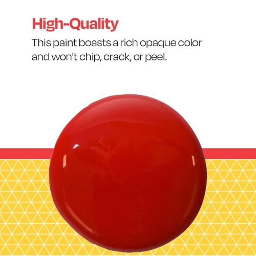 School Smart Washable Tempera Paint, Red, 1 Pint Bottle - color: Red