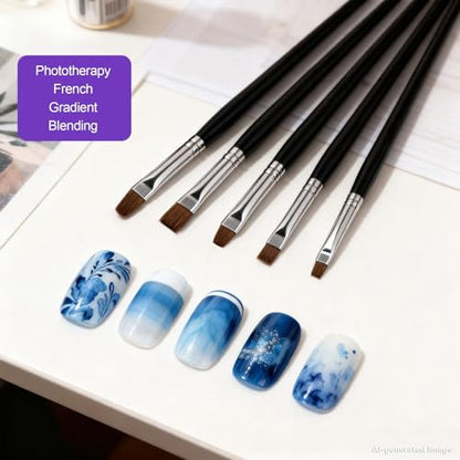 Artdone Nail Dotting Tools Art Brushes Kit With Nail Stand Gel Polish | Design Pen For Nail Drawing And Nail Paint Small Detail supplies - color: Nail dotting tool brushes and stands kit