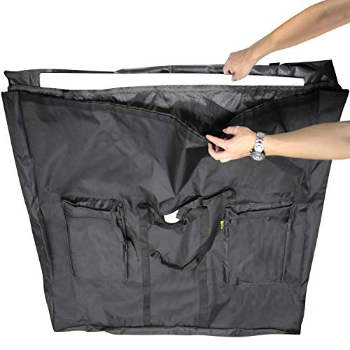 Premium Oversized Art Portfolio Case 38 x 50 Inches - Soft Sided - Waterproof - Great for LCD Screens, Monitors, TVs, Solar Panel, Frames, Transport - Shoulder Strap & Carry Handles - size: 38 x 50