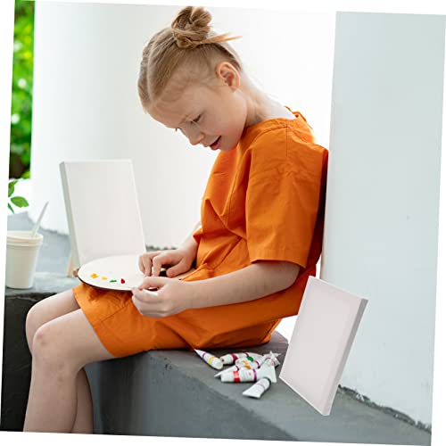 Angoily 5PCS Blank Stretched Canvas for Acrylic Painting 6x8 Inch Cotton Linen Material for Artists and Beginners for Home Decor and Art Projects