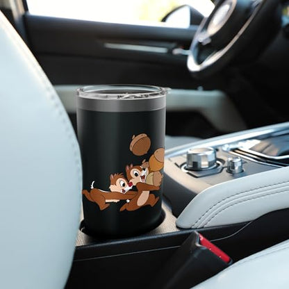 Disney Chip 'n Dale Chipmunks Acorn Run Stainless Steel Insulated Tumbler - color: Black