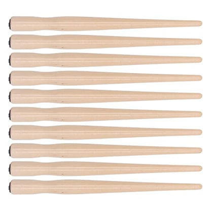Yosoo Health Gear Wooden Dip Pen Nib Holder 10Pcs Sandalwood, Calligraphy Comic Art Painting English Writing Tool Wood Color