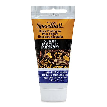 Speedball Art Products Company 003452 37cc Oil Block Ink, Blue - color: Blue