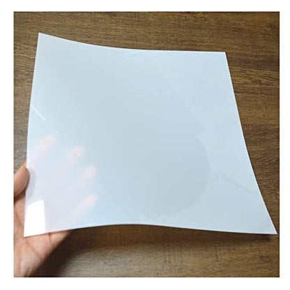 BANLTRE 12 Sheets 7.5 mil Mylar Sheet 12 x 12 inch Milky Translucent PET Blank Stencil Making Sheet for Cutting Machines, Cut Tool Template Material (7.5 mil) - size: 7.5 mil