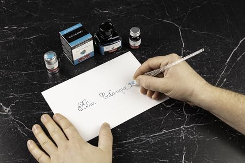 Jacques Herbin 13014T - 30ml Bottle of Ink for Fountain Pens and Rollerball Pens - Bleu Calanque - color: Turquoise, size: 1 fl oz