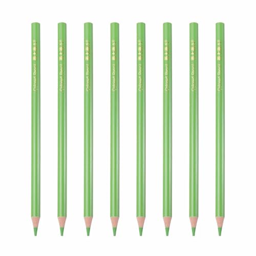 MECCANIXITY 8 PCS Colored Pencils Set, Wooden Oil Based Colored Drawing Pencils for Artists Art Supplies for Teens Adults, Pale Green - color: Pale Green