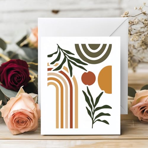 2 Sheets Botanical Silk Screen Stencil, Plant Mountian Moon Self-Adhesive Silk Screen Printing Stencils Abstract Reusable Mesh Stencil for Painting on Wall, Wood, T-Shirt, Home Craft Decor - style: Botanical