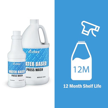 Ecotex® Water Based Press Wash (Pint - 16oz) - Eco-Friendly Mesh Screen Cleaner, For Screen Printing Screen to Remove Water Based Screen Printing Ink - Screen Printing Supplies - size: 16 Ounce (Pack of 1)