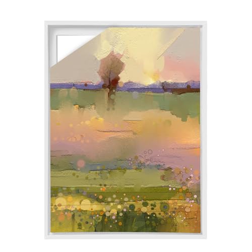 Canvas Floating Frame, Canvas Frame 0.75 inches deep Floater for Canvas Panel Oil Painting Wall Art Prints (White, 15.7x23.6) - color: White, size: 15.7x23.6