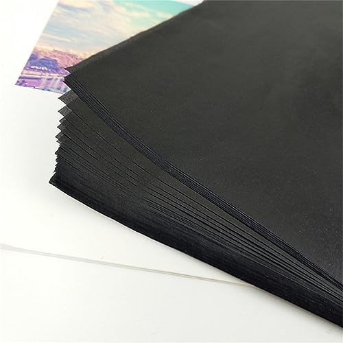 50 Sheets Carbon Paper, Carbon Paper Sheets, 8.25x11.7 Inch Graphite Paper, Tracing Graphite Transfer, for Tracing Drawing Patterns on Paper, Canvas, Wood, Fabric (1 PC) - color: 1 PC