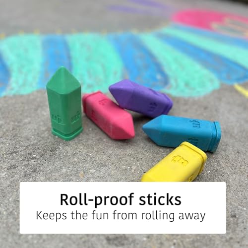 Urban Infant Non-Toxic Sidewalk Chalk for Toddlers 1-3 and Kids - Washable Outdoor Jumbo Chalk - The Very Hungry Caterpillar - color: Caterpillar