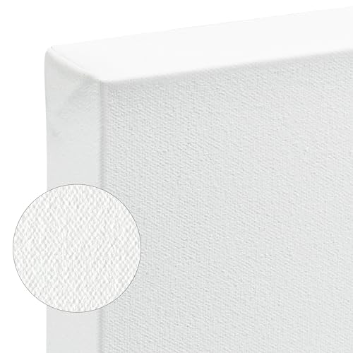 SoHo Urban Artist, 14x18 Heavyweight Stretched Cotton Canvas for Painting - 1.5" Deep- 3 Pack, Triple Primed, 100% Cotton Canvas, Archival, Universal Primed for Oil, Acrylic, Alkyd, Mixed Media - size: 14"x18"