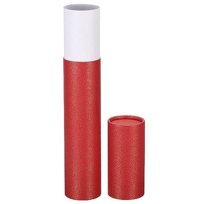 PATIKIL 2 Inch x 13 Inch Poster Tube, 1Pcs Photo Storage Tube Portable Shipping Mailing Tubes Calligraphy Painting Tubes Round Carrying Case for Storing Paper Art Map Documents, Red - size: 2 Inch x 13 Inch