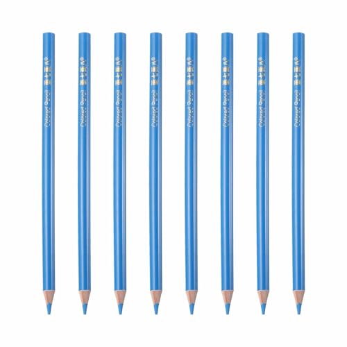 MECCANIXITY 8 PCS Colored Pencils Set, Wooden Oil Based Colored Drawing Pencils for Artists Art Supplies for Teens Adults, Pale Blue - color: Pale Blue
