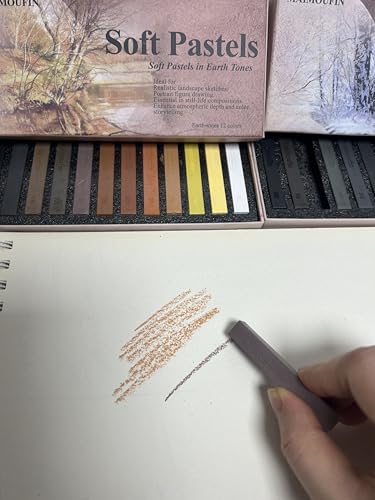 12-Pack Gray Tone Soft Pastel Sticks - Square Water-Soluble Artist Chalks with High Pigment for Sketching, Drawing & Illustration (Perfect for Artists, Beginners & Hobbyists) (Grey) - color: Grey