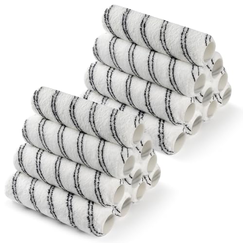 Paint Roller, 20 Pack Microfiber Paint Roller Covers 9 Inch, Large 9 Inch Paint Rollers for Painting Walls, Covers for Paint Roller Kit - color: 9 inch paint roller 20 pack