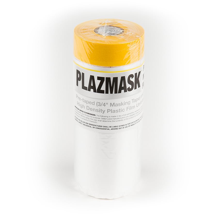 Pre-Taped Masking Film, 3-Feet X 65-Feet - size: 3-Feet X 65-Feet, style: 1 Roll