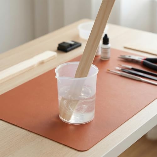 200 PCS 10 inch Wooden Paint Sticks, Wood Paint Mixing Paddles Stir Sticks for DIY Craft, Garden Plant Labels