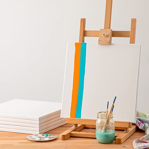 Artist's Loft 6 Count 14” x 14” Super Value Canvas Necessities - Acid Free Cotton Canvas for Paint, Acrylic, & Oils - 1 Pack - size: 14 x 14 inches
